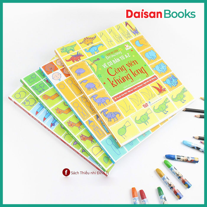 Set 4 cuốn Step-by-step drawing - Vẽ cơ bản từ A-Z