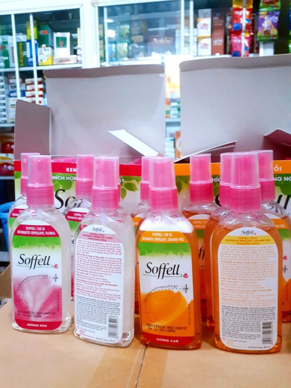 [HCM]Chai xịt muỗi SOFFEll dạng phun sương chai 30ml