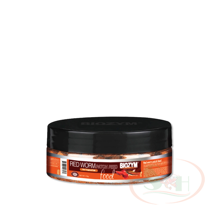 Thức ăn cá Biozym Red Worm Patch Feed viên dán trùng huyết giun đỏ cho cá tép cảnh