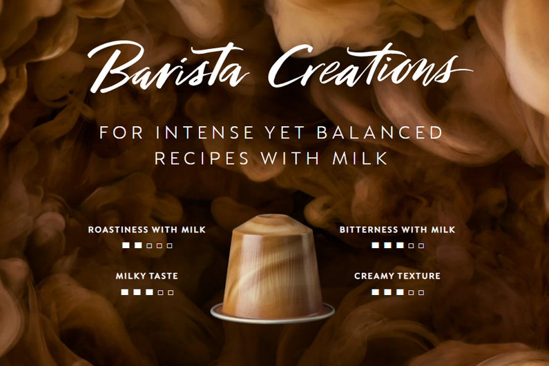 Viên nén cà phê Nespresso SCURO (BARISTA CREATIONS - Pha cùng sữa cho những món cà phê êm ngọt)