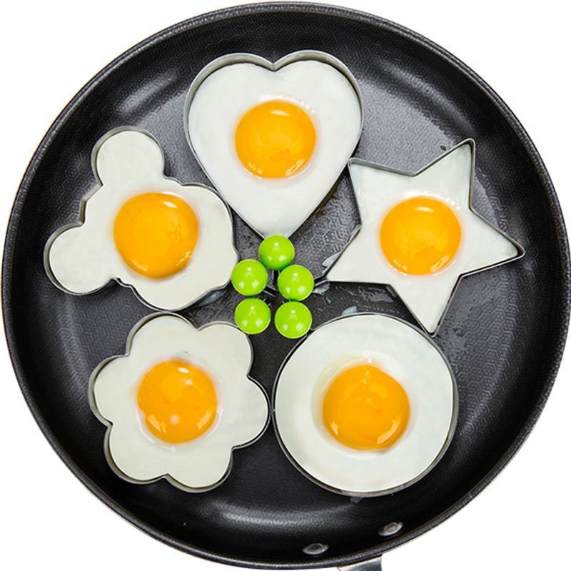 Com bo 2 khuôn chiên trứng nhiều hình