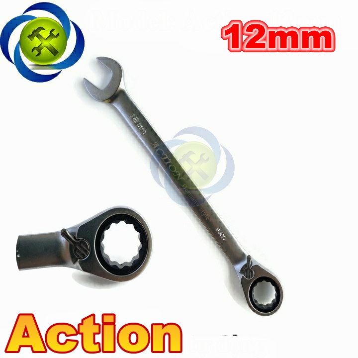 [HCM]Cờ lê vòng miệng tự động Action 12mm