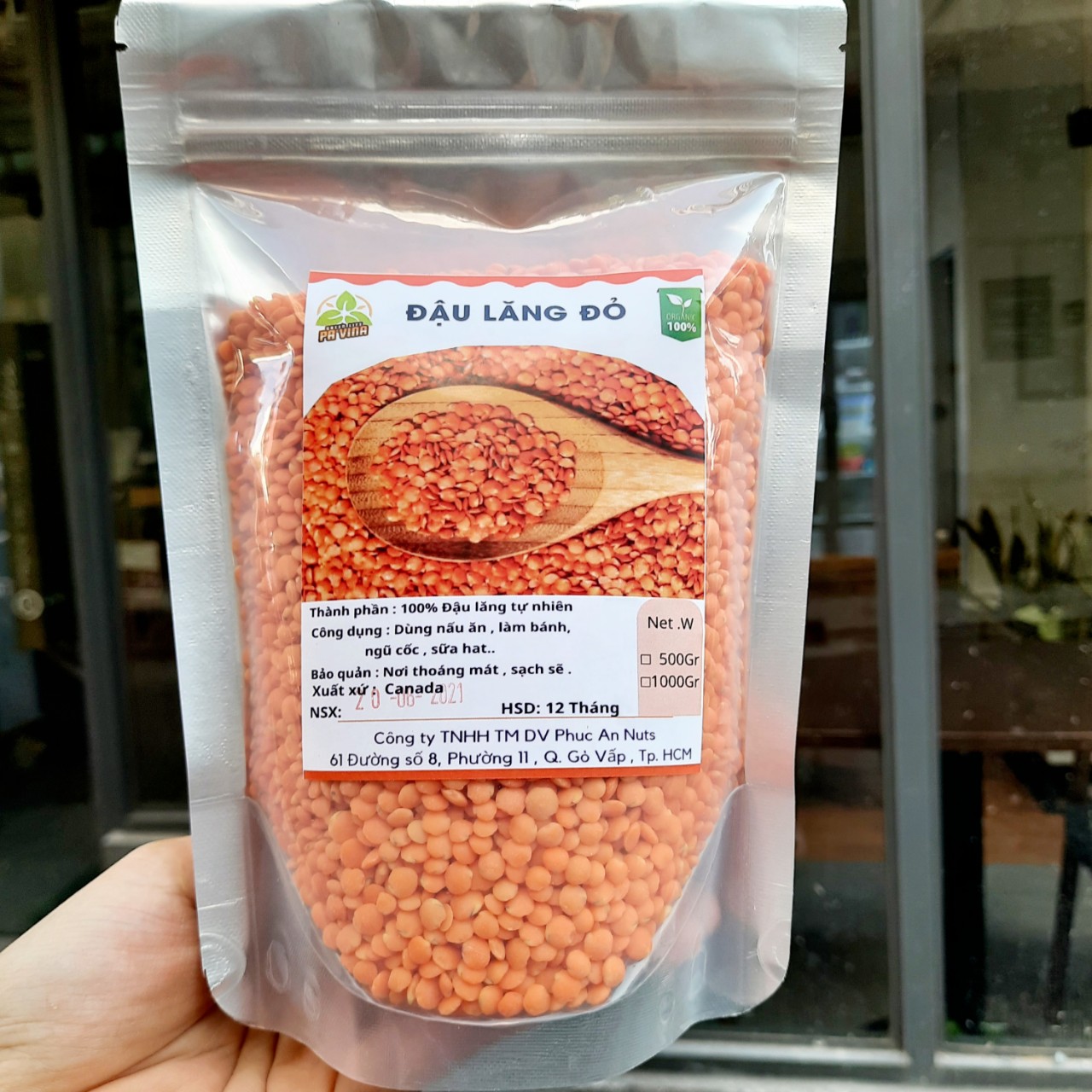 [HCM]ĐẬU LĂNG ĐỎ TÁCH VỎ 500G ẤN ĐỘ