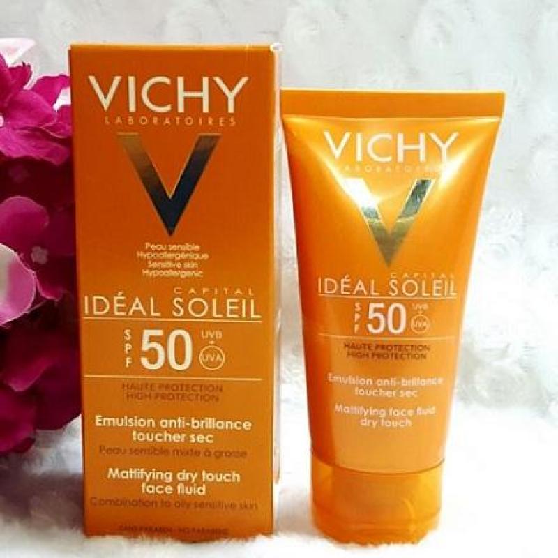 Kem chống nắng không gây nhờn rít Ideal Soleil Dry Touch SPF 50 Chống Tia UVA + UVB 50ml nhập khẩu