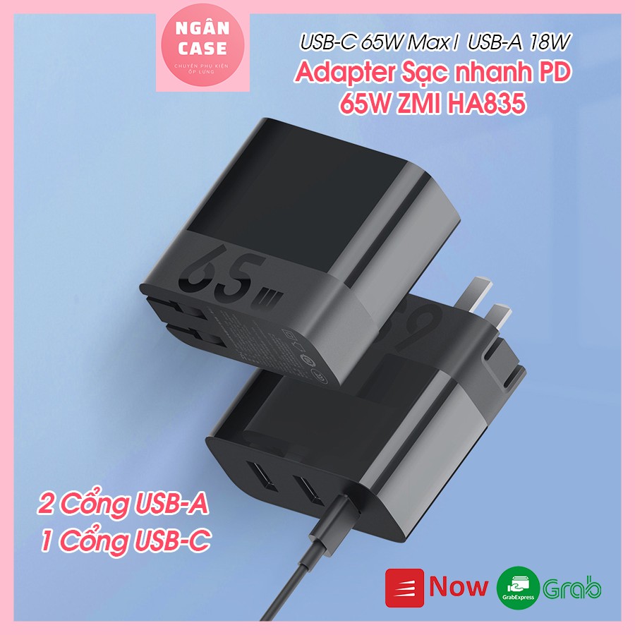 Củ sạc nhanh PD ZMI HA835 65W 2A1C