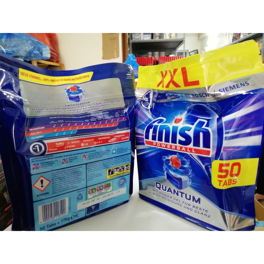 Viên rửa chén Finish quantum 72 tabs