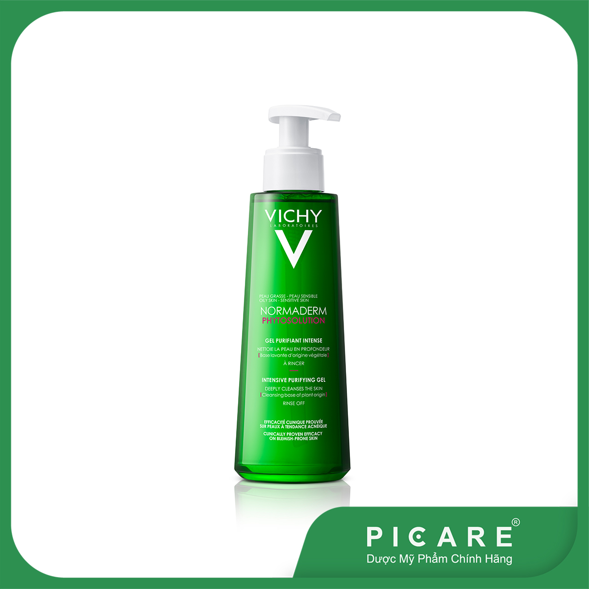 [GIẢM 20K ĐƠN 399K] Vichy Gel Rửa Mặt Cho Da Dầu, Mụn Normaderm Phytosolution 200ml