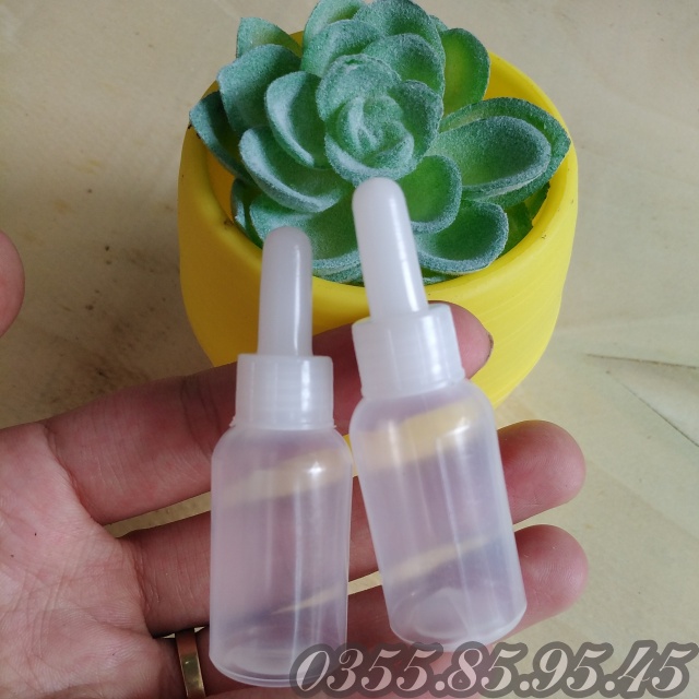 10 Vỏ lọ nhựa nhỏ mắt 5ml/ 10ml / 20ml loại lọ MỎNG- Chai chiết mỹ phẩm, mực, đựng thuốc du lịch.