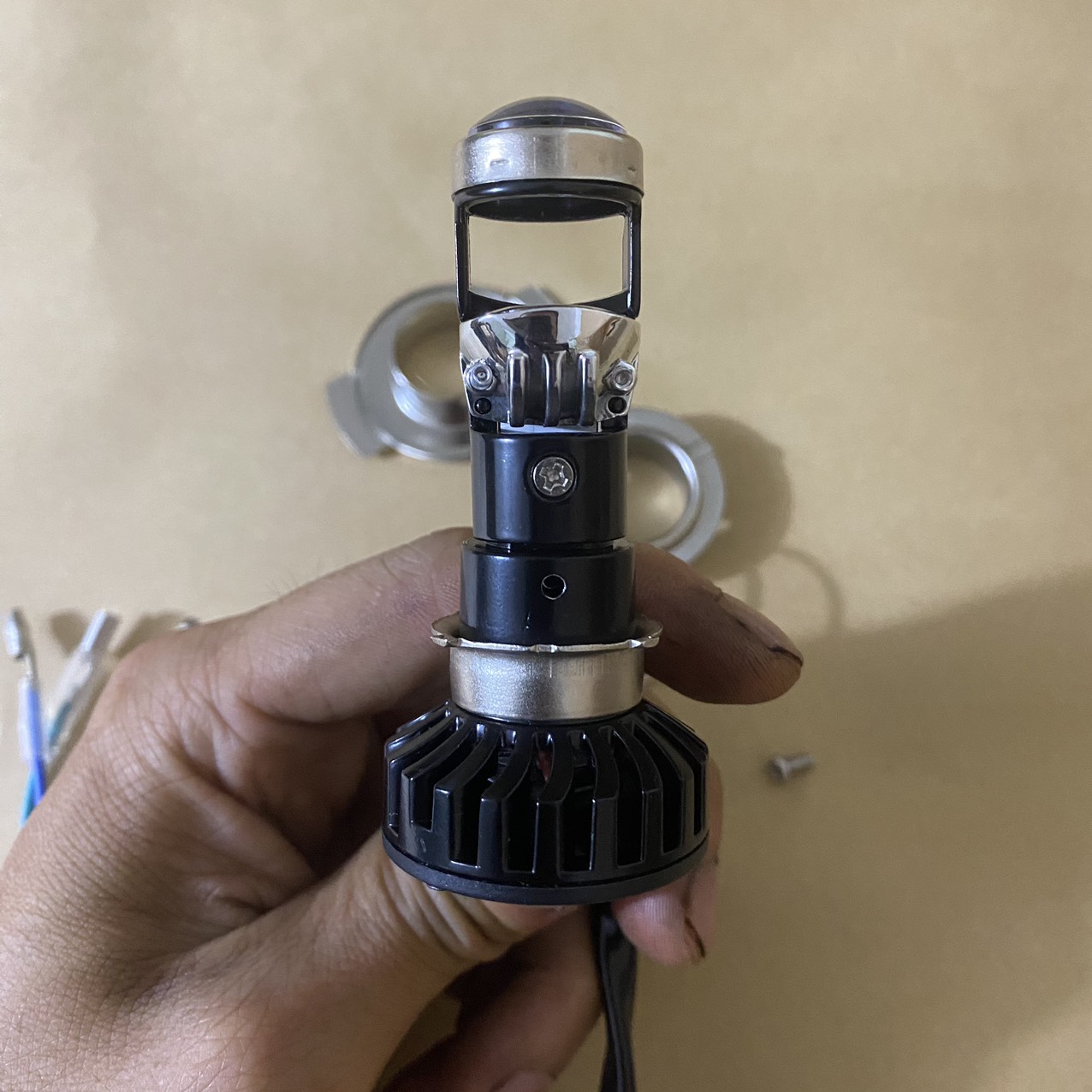 Đèn led bi mini tí hon chân M5,H7,H4