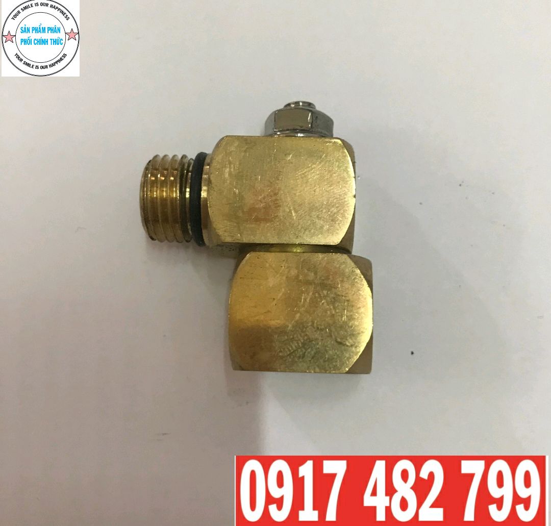 [HCM]KHỚP NỐI BÉC RỬA MÁY LẠNH XOAY 360 ĐỘ BẰNG ĐỒNG