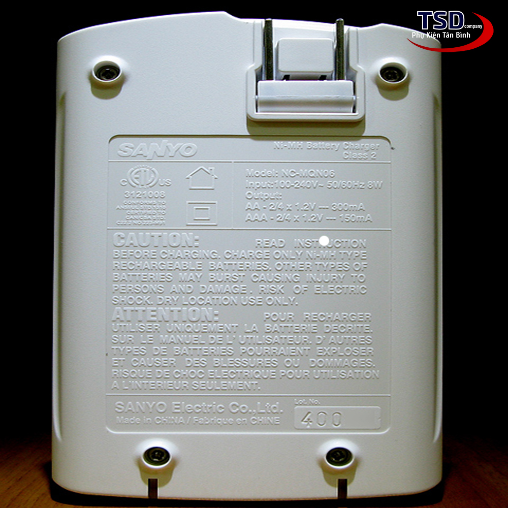 Bộ Sạc Pin AA, AAA Sanyo Eneloop Chính Hãng