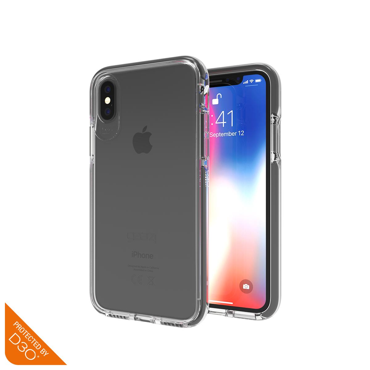 Ốp Lưng Chống Sốc Gear4 D3O Piccadilly 3m cho iPhone X/Xs - Dâu Đen Store