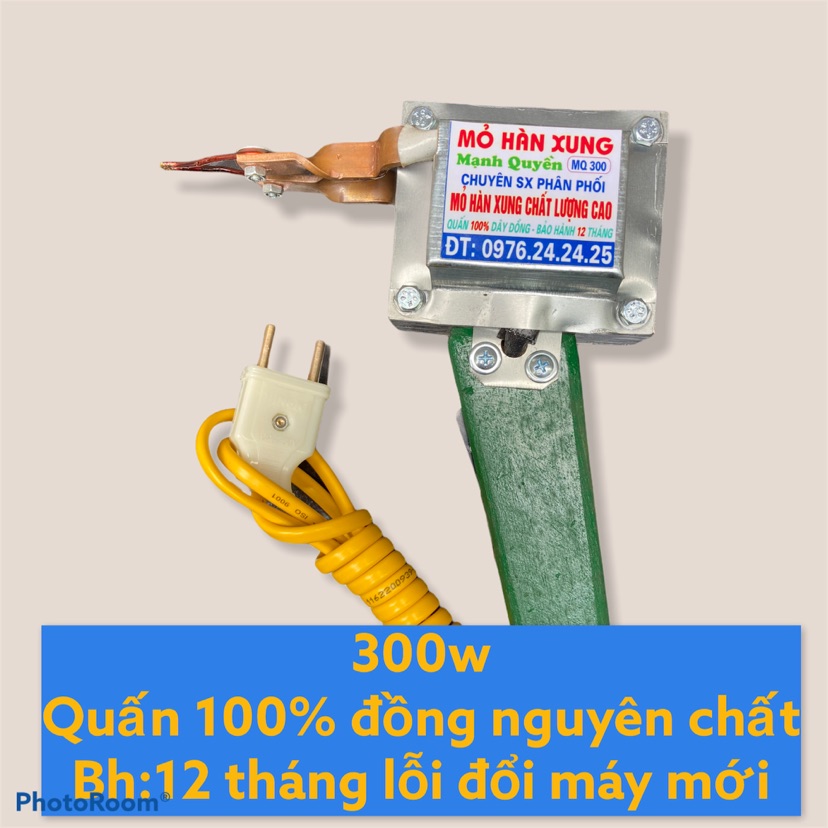 Mỏ Hàn xung 300w-Hàn chì-Hàn thiếc( phiên bản cán gỗ ốp sắt)