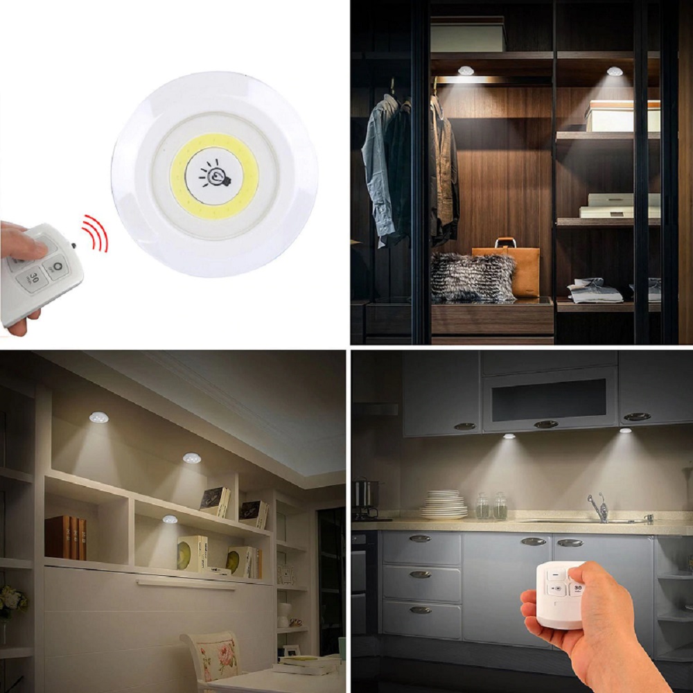 [HCM]Bộ 3 Đèn Led Có Remote Hẹn Giờ Điều Khiển Từ Xa