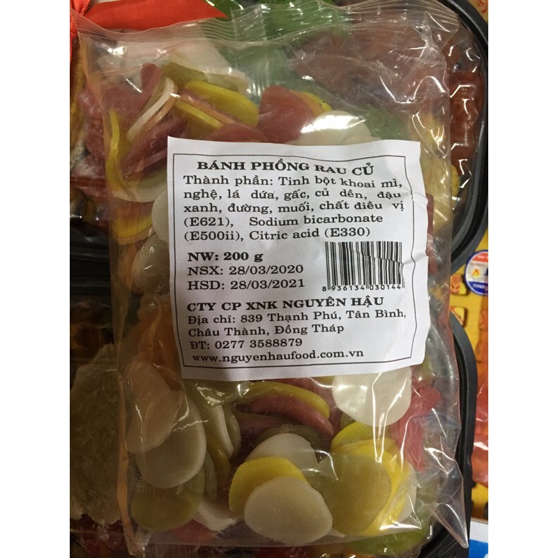 Phồng tôm ngũ sắc rau củ 200g