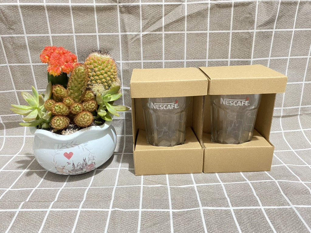 Set 2 ly thủy tinh Nescafe 375ml