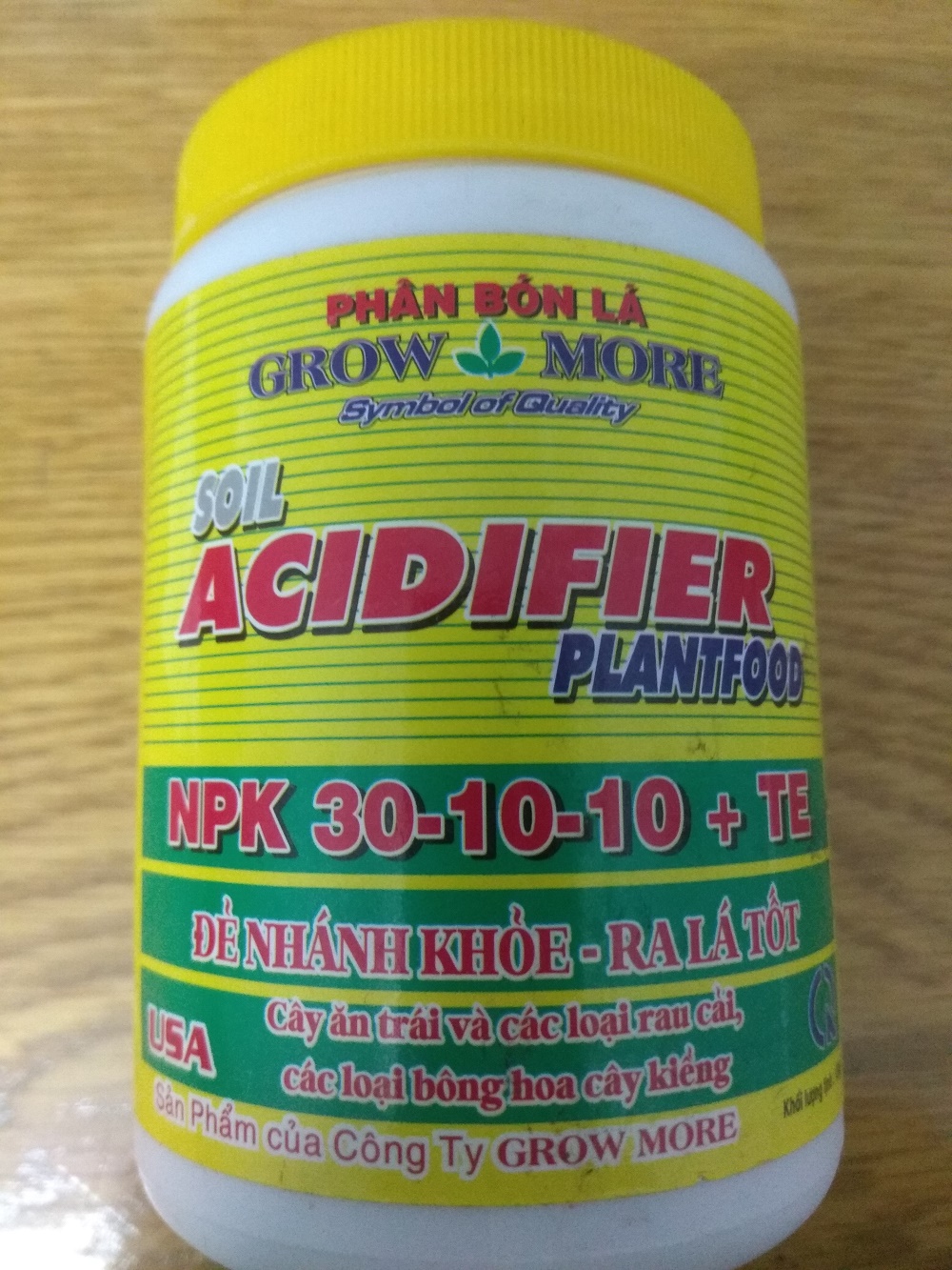 [HCM]Phân bón lá Grow more NPK 30-10-10 - chai 100 gram