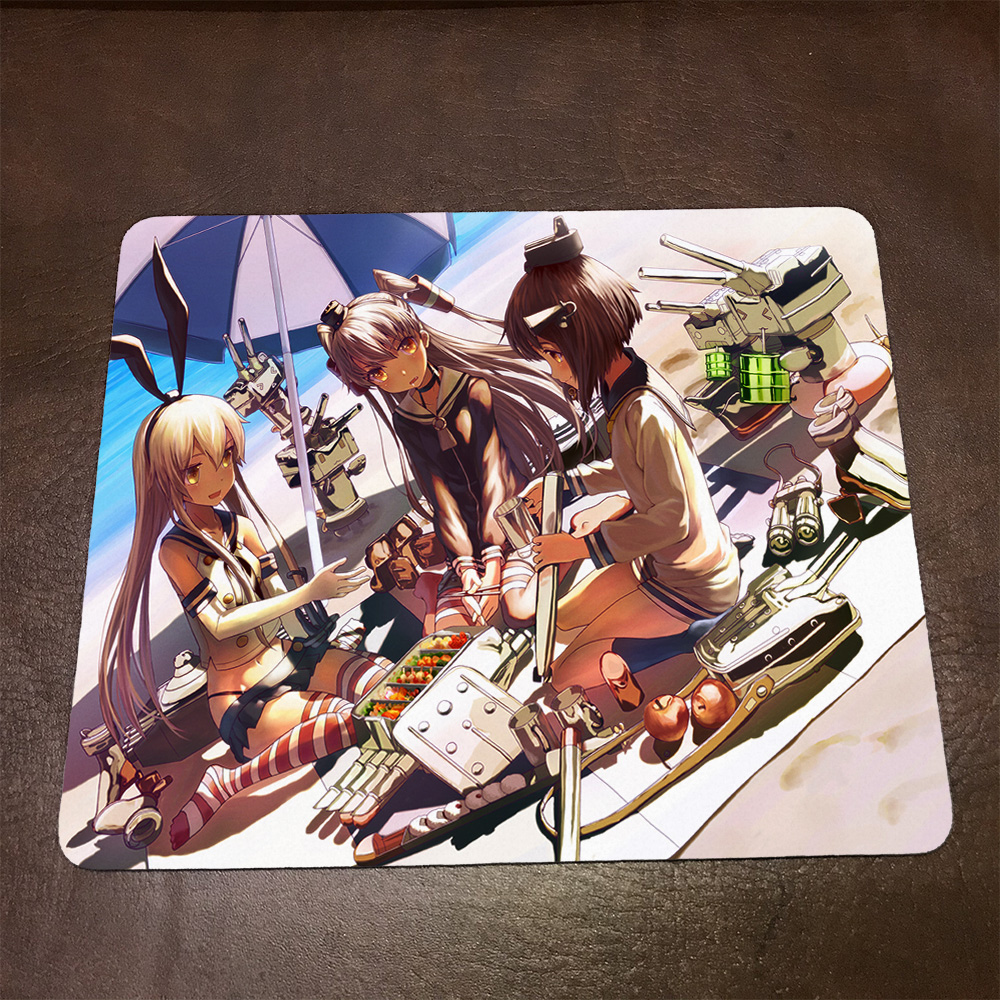 Lót chuột máy tính Anime Kantai Collection Wallpapers 1 Mousepad cao su êm ái. Nhận in theo yêu cầu