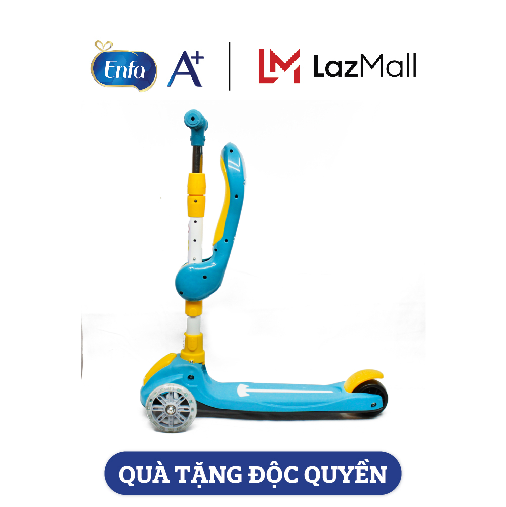 [Quà tặng từ ENFA]  Xe Scooter có đèn - nhạc, chỗ ngồi cho bé