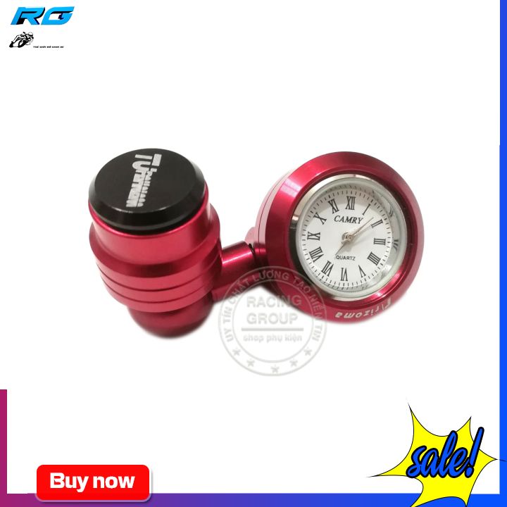 [HCM]Combo Đồng hồ và Nút Bịt Chân Gương Tặng Kèm Ốc gắn chân gương nhiều màu dành cho xe máy