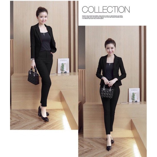 Set bộ áo Vest quần dài kèm áo thun