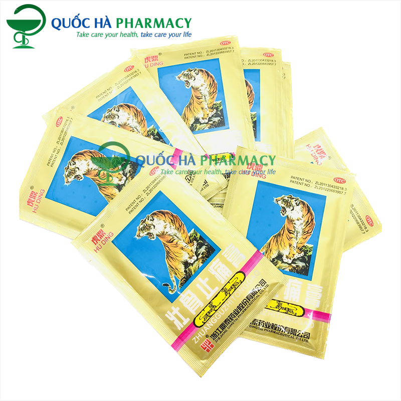 Cao dán cọp chính hãng (5 chữ) gói 4 miếng