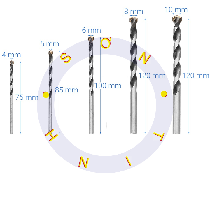 Bộ Mũi Khoan Tường Tolsen 75459