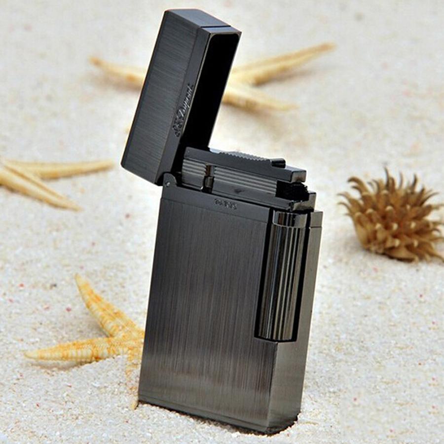 Hộp Quẹt Bật Lửa Dupont Xước Đen D38 Dùng Gas Dòng 2 Lỗ Tiếng Kêu Cực Hay Cầm Chắc Tay (KHÔNG CHỨA XĂNG GAS)