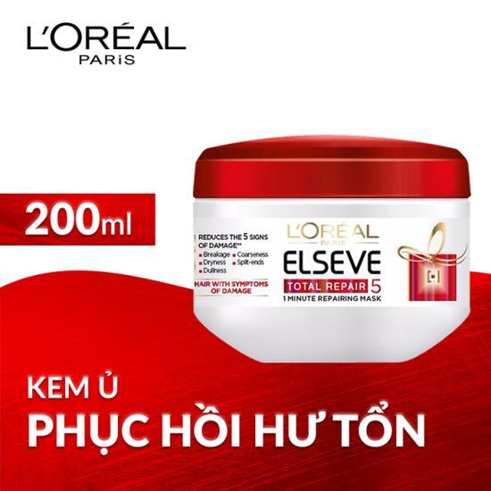[HCM]Kem ủ phục hồi tóc LOréal Paris Total Repair 5 200ml