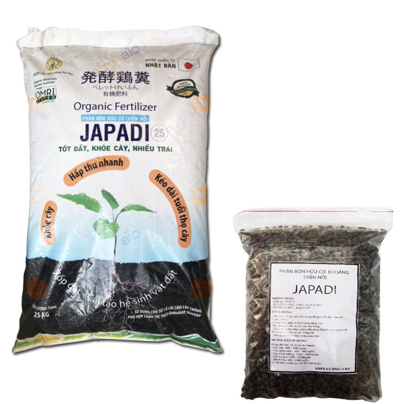 0.5kg Viên Nén Phân Gà Hữu Cơ Nhật Bản - Bón lót, Bổ sung dưỡng chất, cải tạo đất trồng