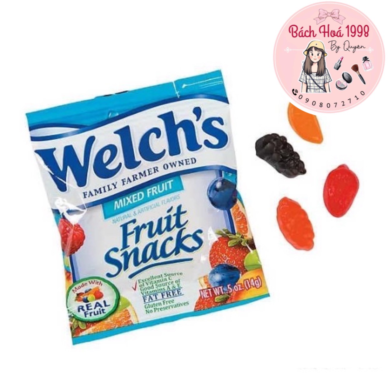 KẸO DẺO TRÁI CÂY WELCH'S - GÓI 22.7G