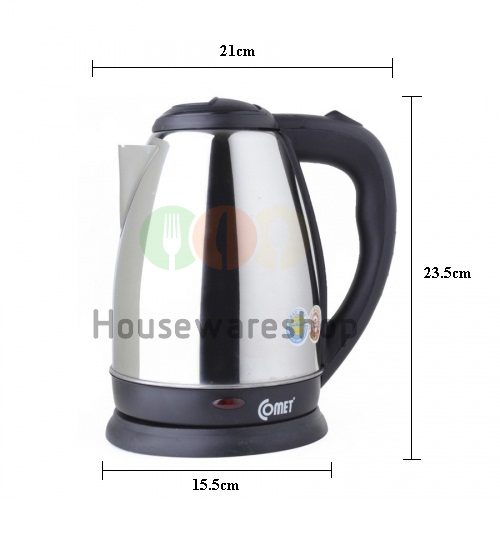 Ấm đun điện siêu tốc tiện dụng Comet 8219 1.8 Lít