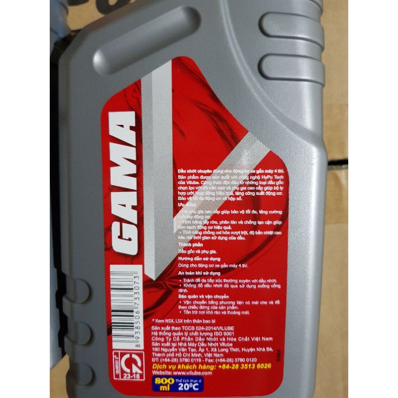 Dầu Nhớt Gama 0.8L