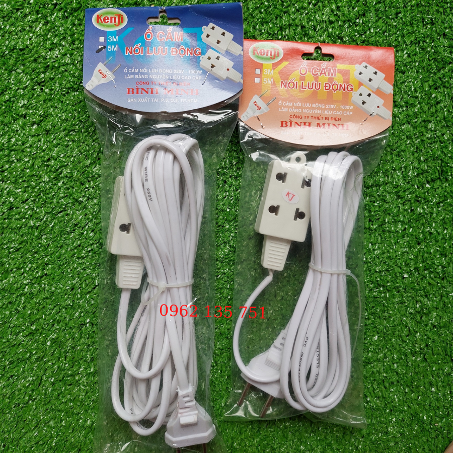 Ổ Cắm Đa Năng Liền Dây 1000W 3m - 5m
