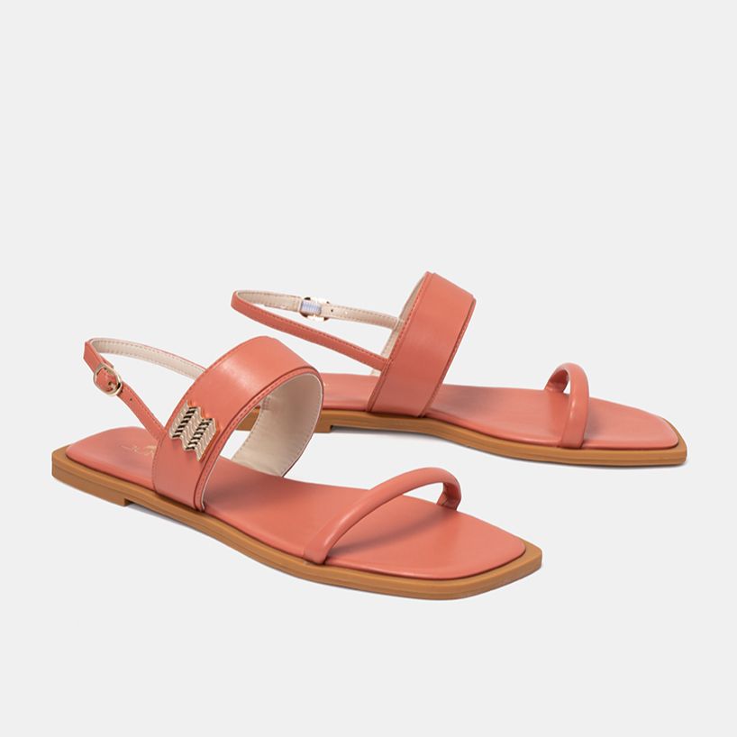 Giày Sandal Nữ 1cm Thời Trang JUNO Phối Khoá Wave SD01120