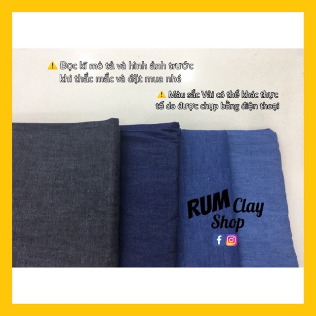 Vải Denim Mỏng may đồ jean cho Doll, Obitsu