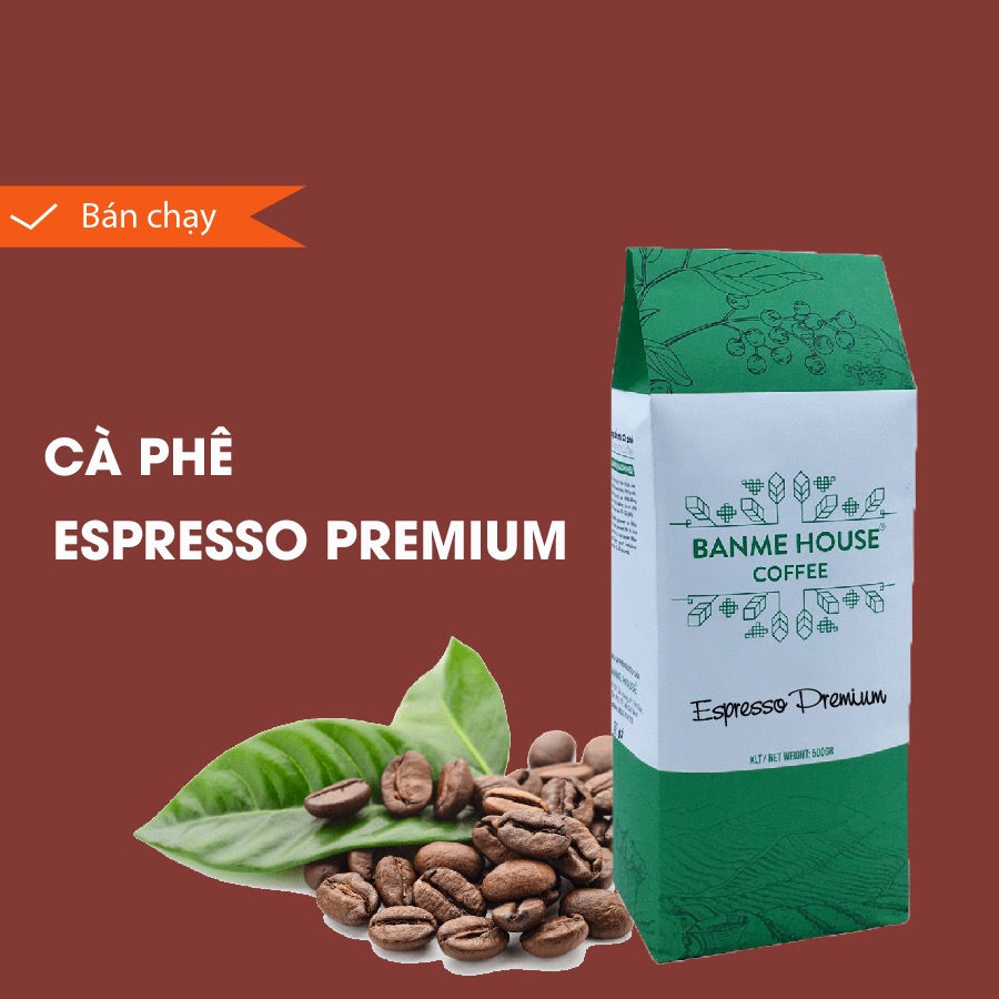 [HCM]500gr Cà Phê Pha Máy Espresso Premium