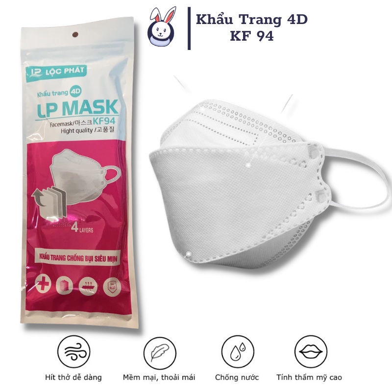 kt kt94 khẩu trang bịch 10 chiếu 4 lớp