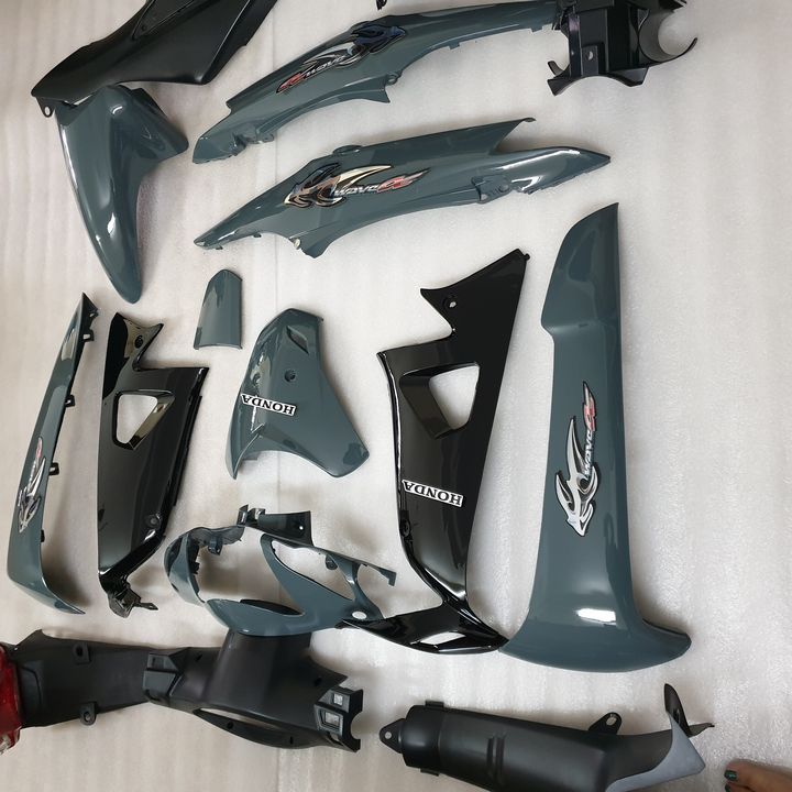 Bộ dàn áo xe máy Wave RS màu XI MĂNG [ TẶNG TEM ] wave alpha / wave S100 NHỰA abs