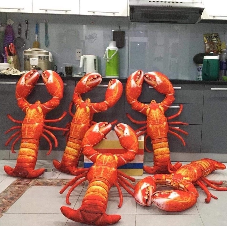 Gối Ôm Tôm Hùm Siêu To