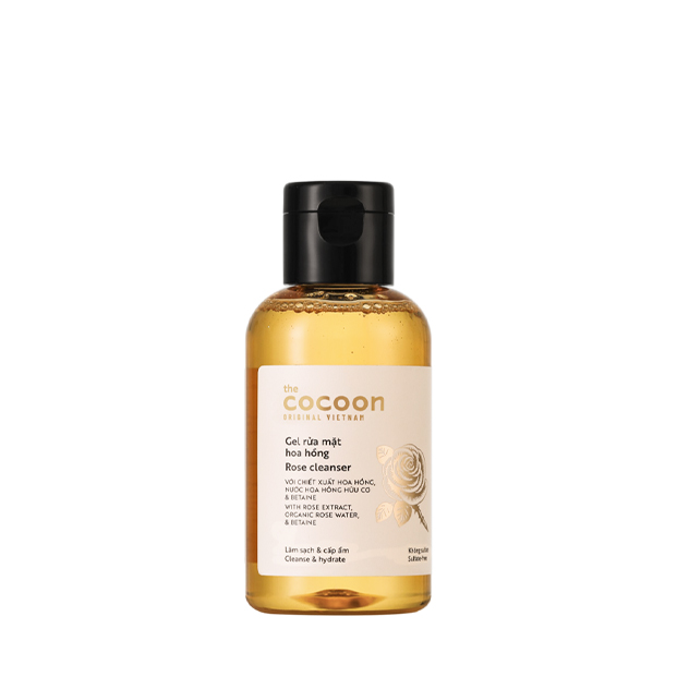 [HCM]Gel rửa mặt hoa hồng cocoon 140ml (rose cleanser)