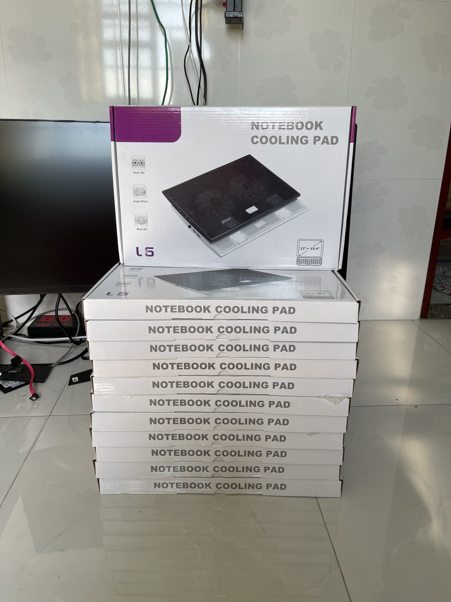 Đế tản nhiệt laptop lên đến 15.4" - 2 quạt