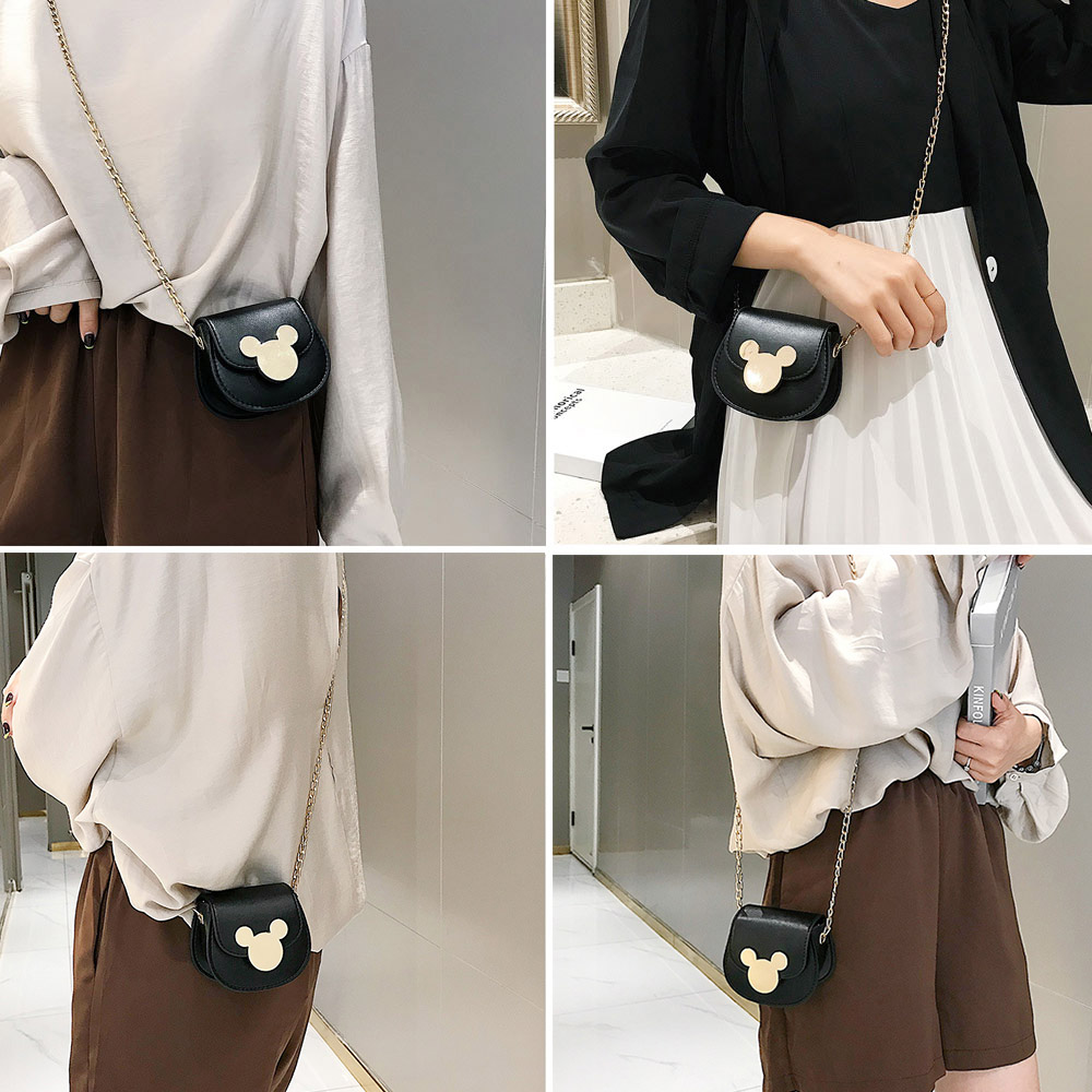 Túi Mini Nhỏ Đeo Chéo Khuy Tai Chuột - 100style