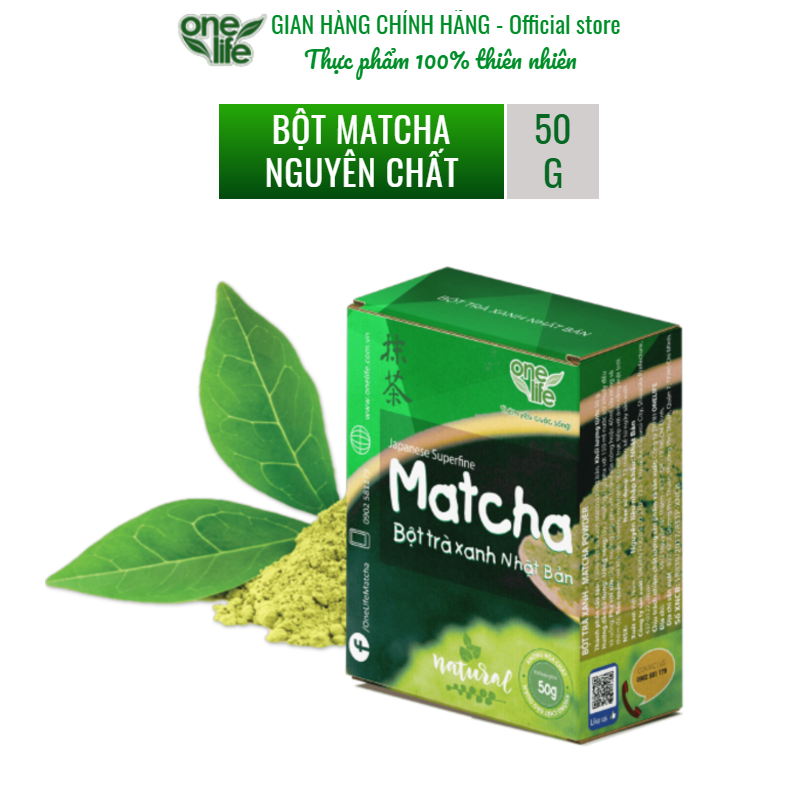 Bột trà xanh Matcha NHẬT BẢN 100% nguyên chất 50g