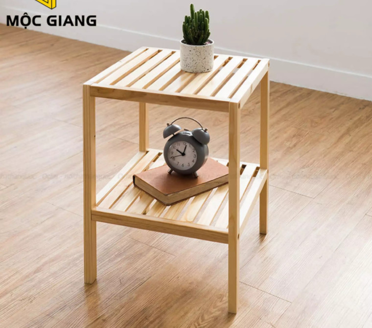 Kệ gỗ Tab đầu giường kích thước 35*35*80cm