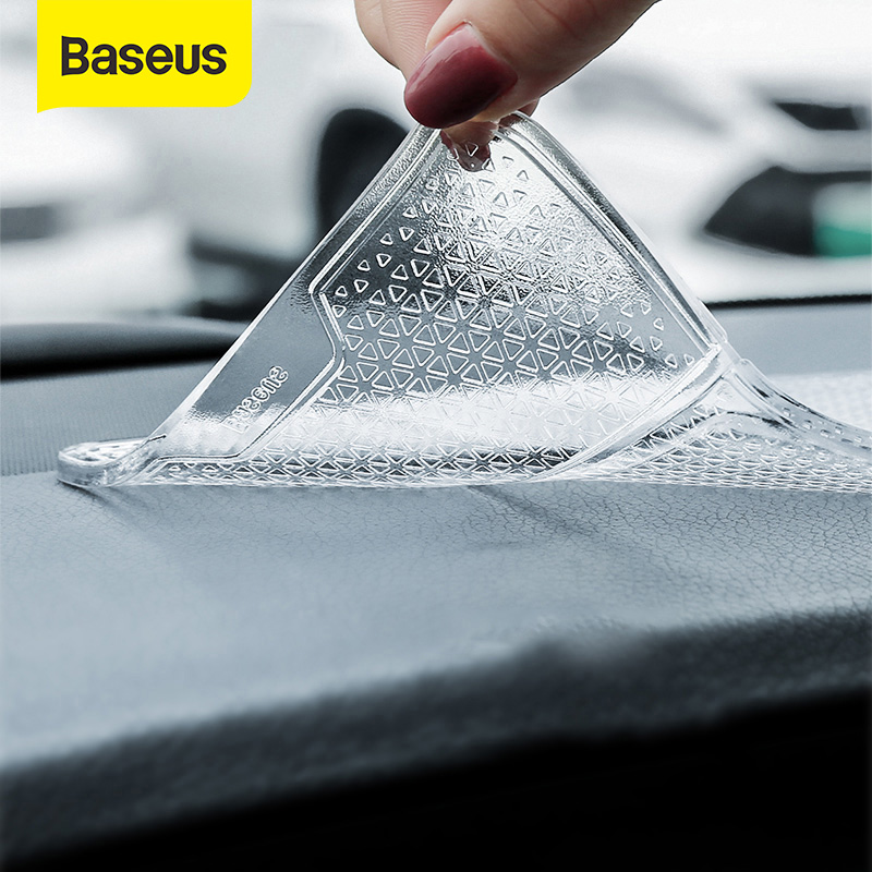 Baseus Reusable Paste Car Phone Holder for Cell Mobile Phone Car Wall Desk Sticker Multi-Function Nano Rubber Pad Car Mount Holder Stand