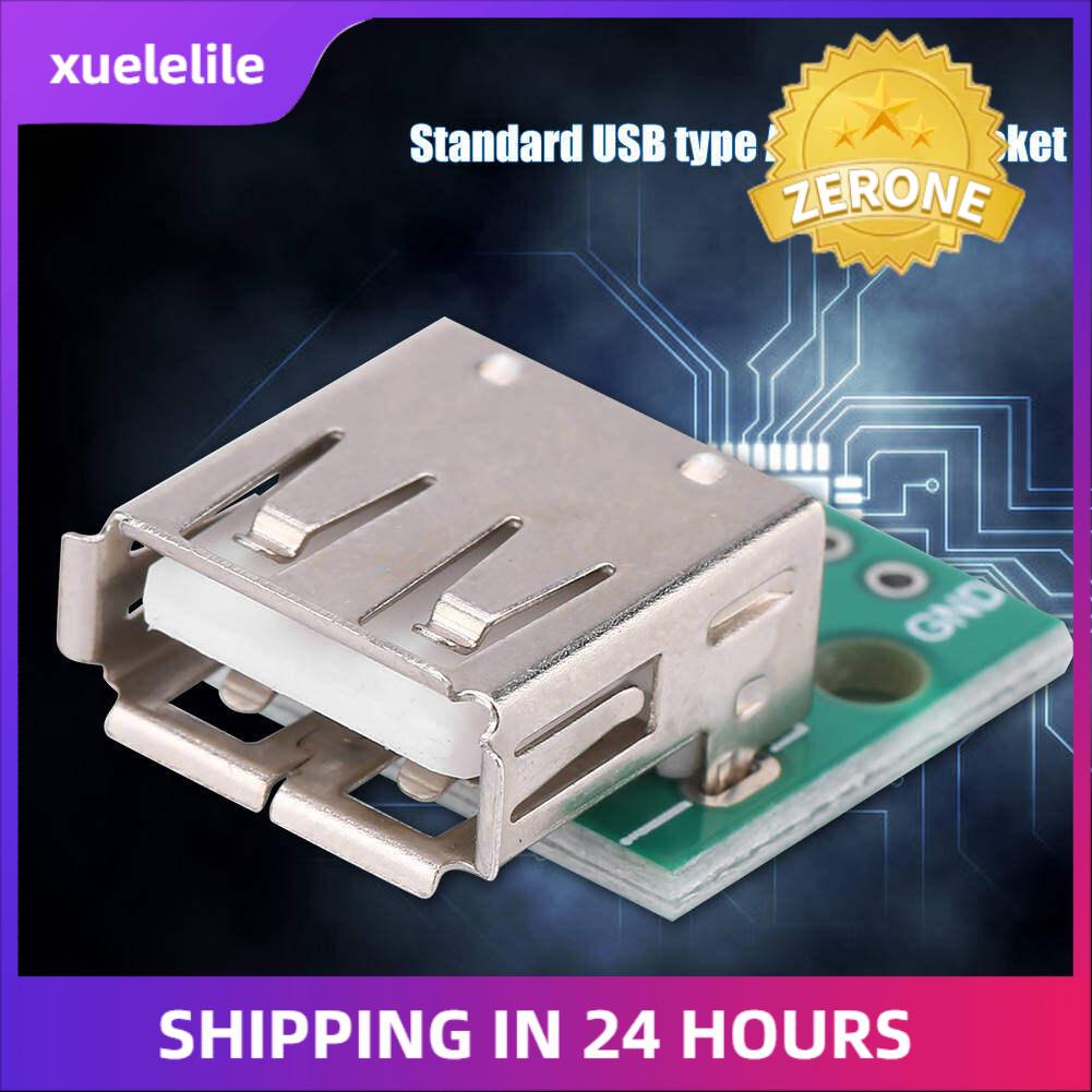10Pcs USB USB Breakout Board Type A Female Socket Breakout Board 2.54mm Pitch Adapter Connector DIP
