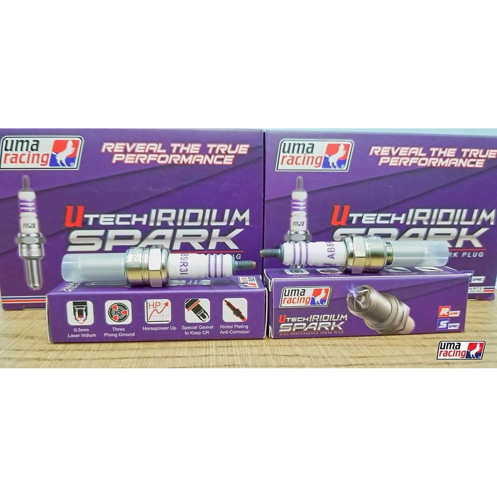 [ CHÍNH HÃNG] BUGI UMA Racing UTECHIRIDIUM SPARK (Bugi chân dài)