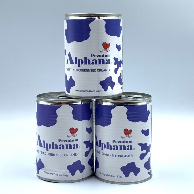 SALE RẺ - Combo 3 lon Sữa Đặc Có Đường Premium Alphana Giàu Protein Vitamin A D3 B1 lon 500g Sale giá rẻ - Hàng Móp do vận chuyển