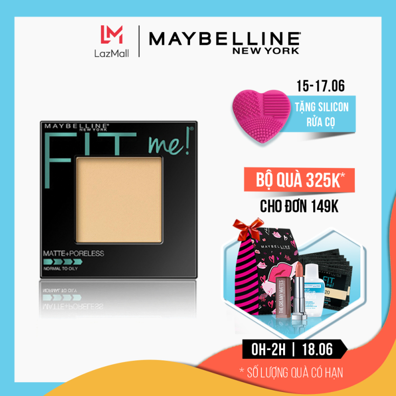 Phấn Phủ Mịn Nhẹ Kiềm Dầu Fit Me Matte Poreless Powder Maybelline New York 8.5g